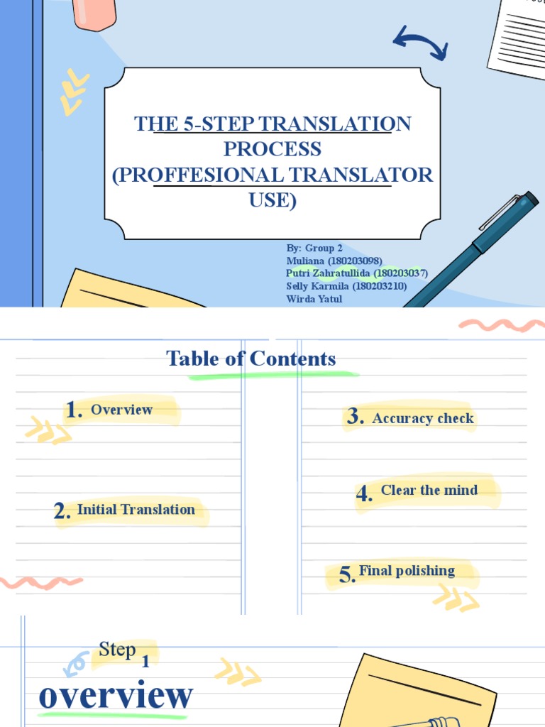 5 Steps in Professional Translation | PDF | Career & Growth