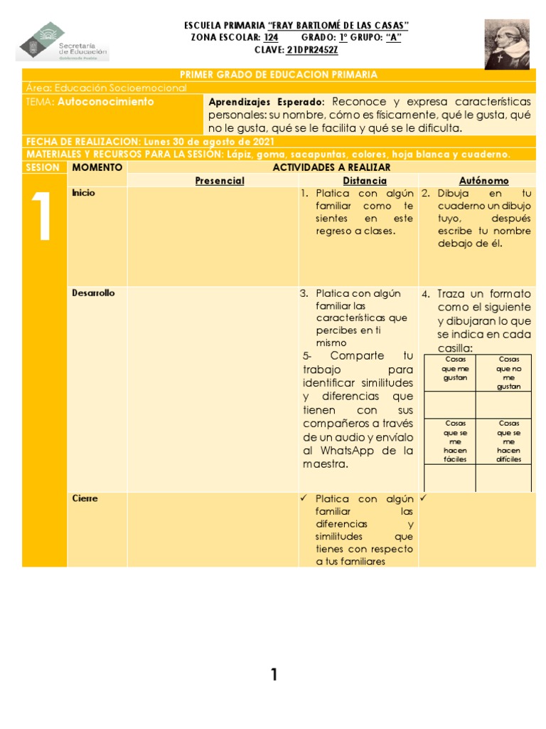 Plan de CLASE | PDF | Educación primaria