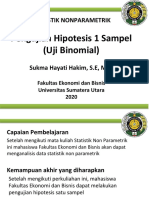 Pengujian Hipotesis 1 Sampel (Uji Binomial)