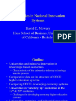 Universities in National Innovation Systems: David C. Mowery Haas School of Business, University of California - Berkeley