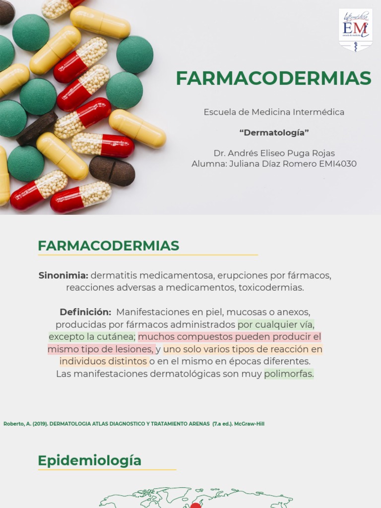 Farmacodermia EMI4030 | PDF | Especialidades Medicas | Medicina CLINICA