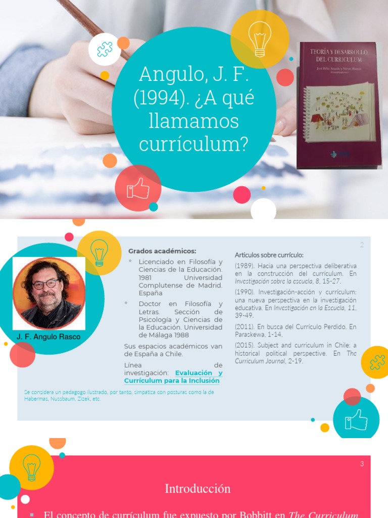 Jose Felix Angulo Rasco (1994) | PDF | Plan de estudios | Aprendizaje