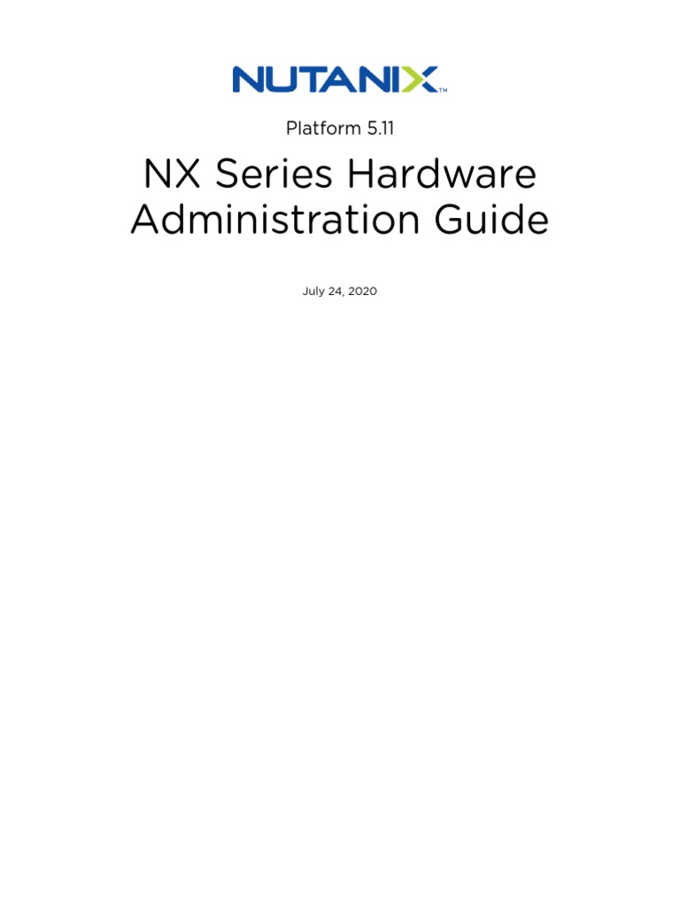 Nutanix Hardware Admin Ref AOS v511 PDF V Mware Solid State Drive