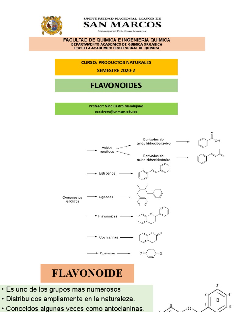 Flavonoides y su Análisis Químico | PDF | Flavonoide | Química