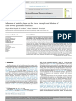 Afzali-Nejad - 2016 - Influence of Particle Shape On The Shear Strength and Dilation of Sand-Woven Geotextiles