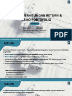 Kelompok 6 - Konsep Perhitungan Return & Risiko Portofolio