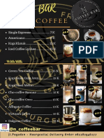 Black and Gold Elegant Coffee Shop Menu