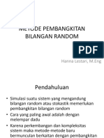 Lecture5 METODE PEMBANGKITAN BILANGAN RANDOM