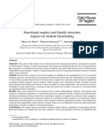 Emotional Neglect and Family Structure - Impact On Student Functioning