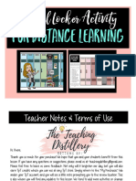 Virtual Locker Activity: For Distance Learning