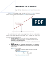 Continuidad Sobre Un Intervalo