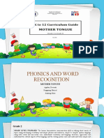 Phonics and Word Recognition Lesson Plan
