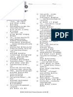 End of Year Test B : Grammar