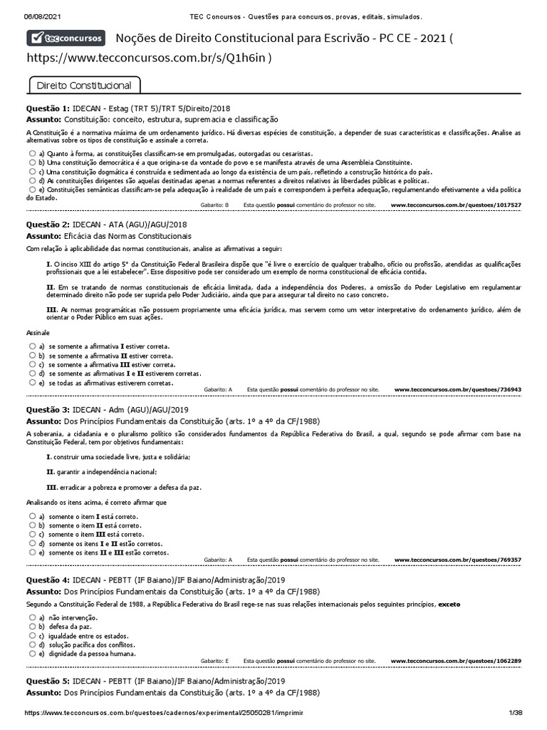 TEC Concursos - Questões para Concursos, Provas, Editais, Simulados ...