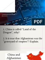 China and Afghanistan: Comparative Economic Planning
