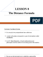 Lesson 8: The Distance Formula