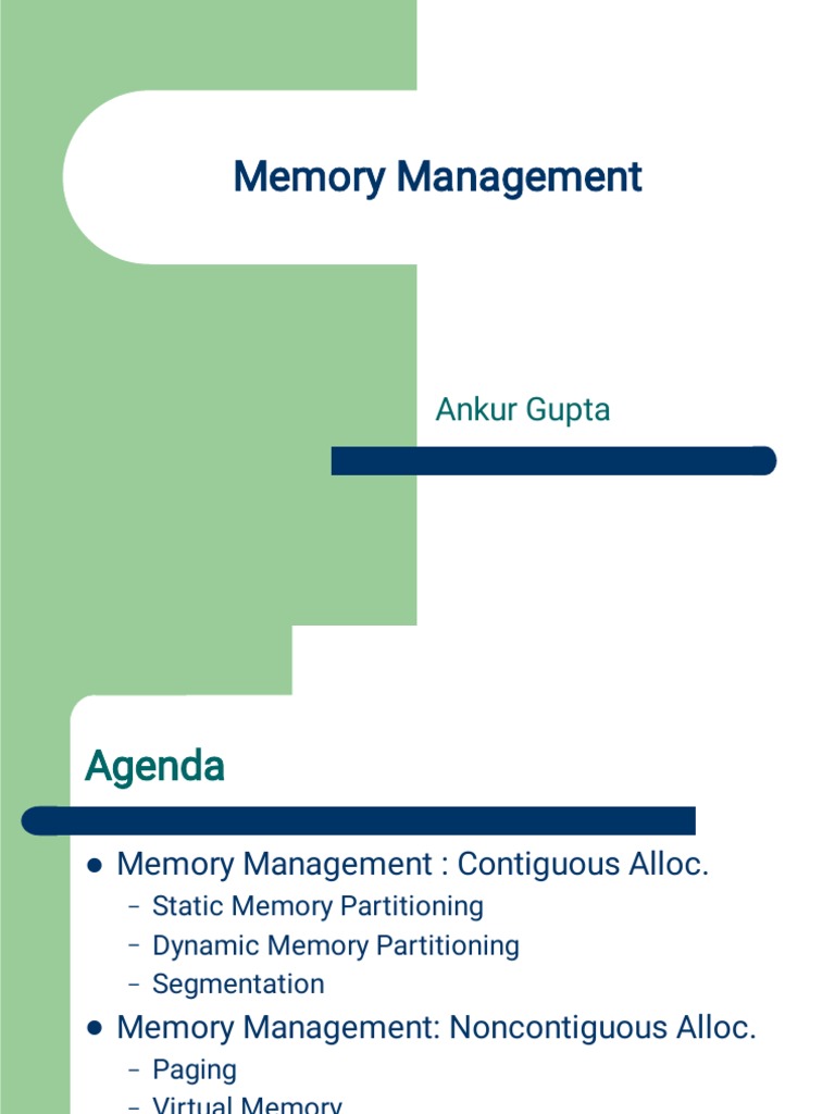 Memory Management | PDF | Process (Computing) | Computer Data Storage