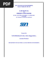 Ee2259 - Electrical Machines I Laboratory