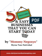 Easy Businesses That You Can Start Today: Prof Itabl E