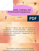 Community Linkages and Professional Engagement: Domain 6