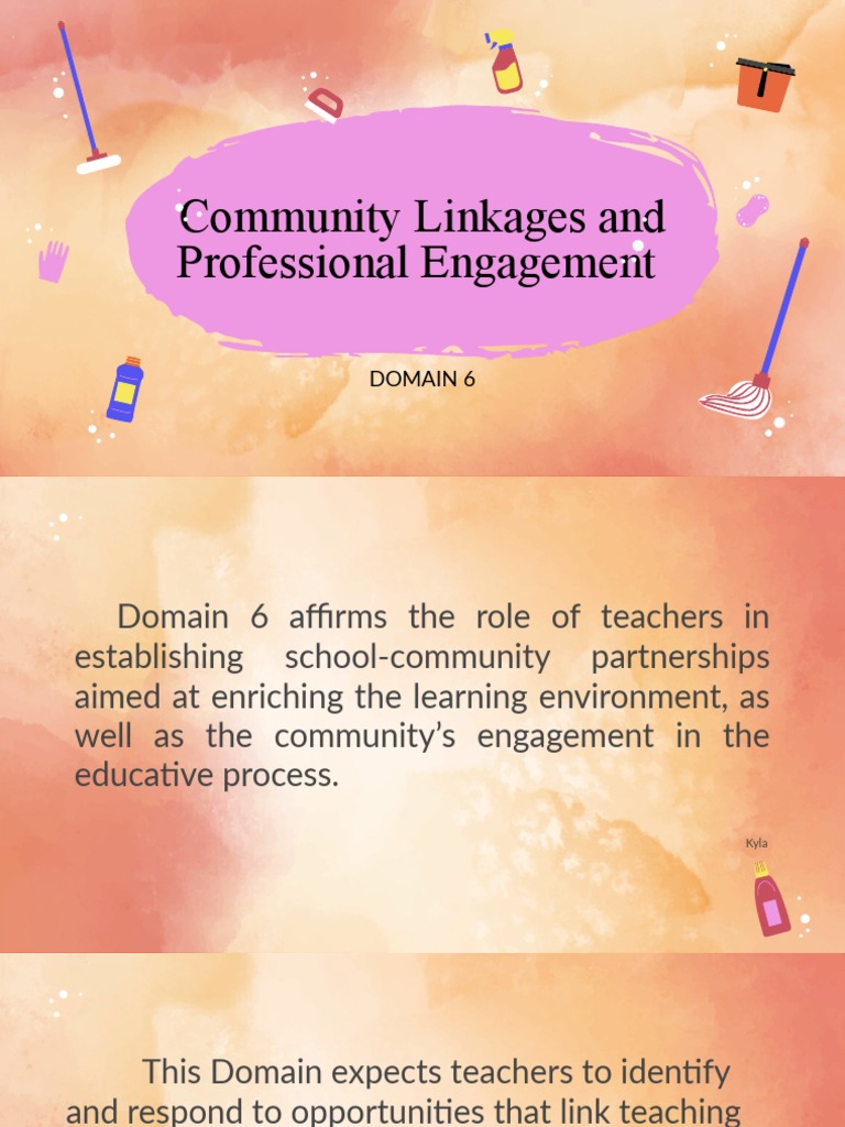 Community Linkages in Professional Engagement | PDF | Teachers | Learning