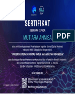 Mutiara Annisa: "Urgensi Literasi Digital Untuk Masa Depan Indonesia"