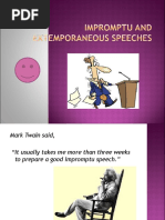 15 - Impromptu - Speaking Vs Extemporaneous