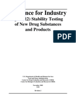 Stability Testing (ICH 2003)