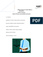 Módulo 3 Persona, Familia, Bienes y Sucesiones Unidad 1 Personas Sesión 2 Persona, Personalidad y Personería