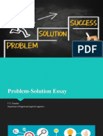 Problem - Solution Essay