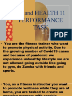 1st QT - Performance Task (PE and Health 11)