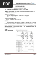 Digital Electronics Circuits: Experiment: 9