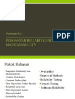Reliability and Maintainability Introduction
