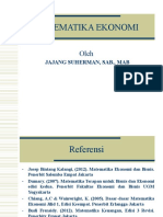 Pendahuluan Matematika Ekonomi