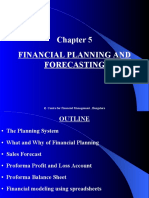 Financial Planning and Forecasting: Centre For Financial Management, Bangalore