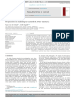 Perspectives in Modeling For Control of Power Networks