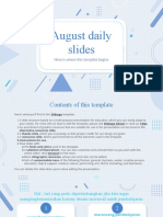 August Daily Slides by Slidesgo