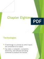 Chapter Eighteen Technology Summary