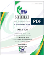 Sertifikat Customer Servce