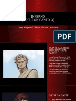 Inferno (Focus On Canto 3) : Dante Alighieri's Classic Work of Literature
