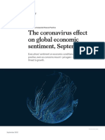 The Coronavirus Effect On Global Economic Sentiment, September 2021