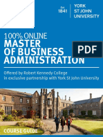100% ONLINE: Master of Business Administration
