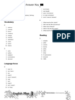 Unit 8 Basic Test Answer Key: Listening