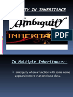 Ambiguity in Inheritance