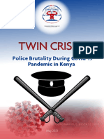 TWIN CRISES: Police Brutality During Covid-19 Pandemic in Kenya