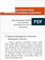 SEJARAH DAN PERKEMBANGAN REKAM MEDIS Dan MIK