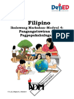 Filipino8 Q2 Mod4 Pangangatuwiran at Pagpapakahulugan