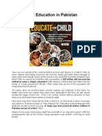 Child Education in Pakistan