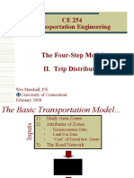 CE 254 Transportation Engineering: The Four-Step Model: II. Trip Distribution