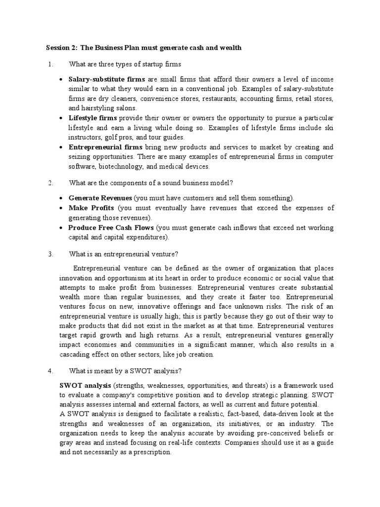 FM - Assignment 1 (Part 2) | PDF | Swot Analysis | Entrepreneurship